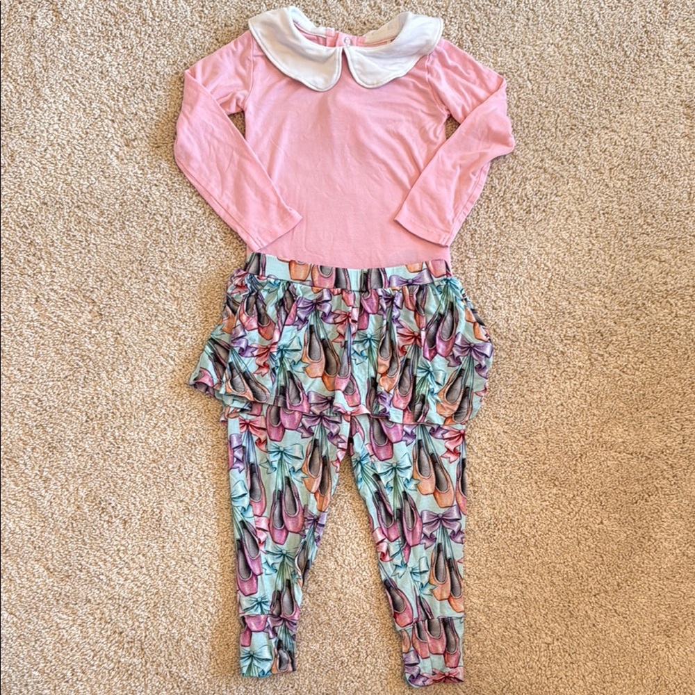 Posh Peanut Irina Ballet Skirted Peter Pan Bamboo Set